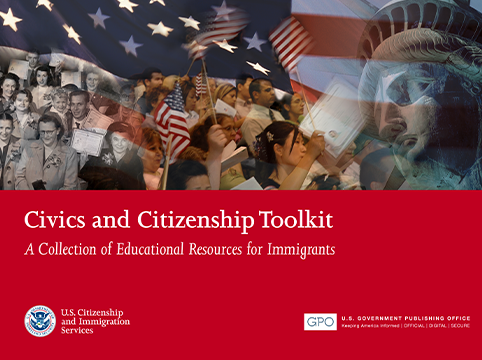 Picture of front of the Civics and Citizenship Pamphlet