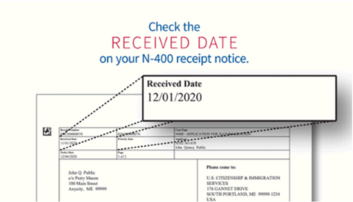N-400 received date