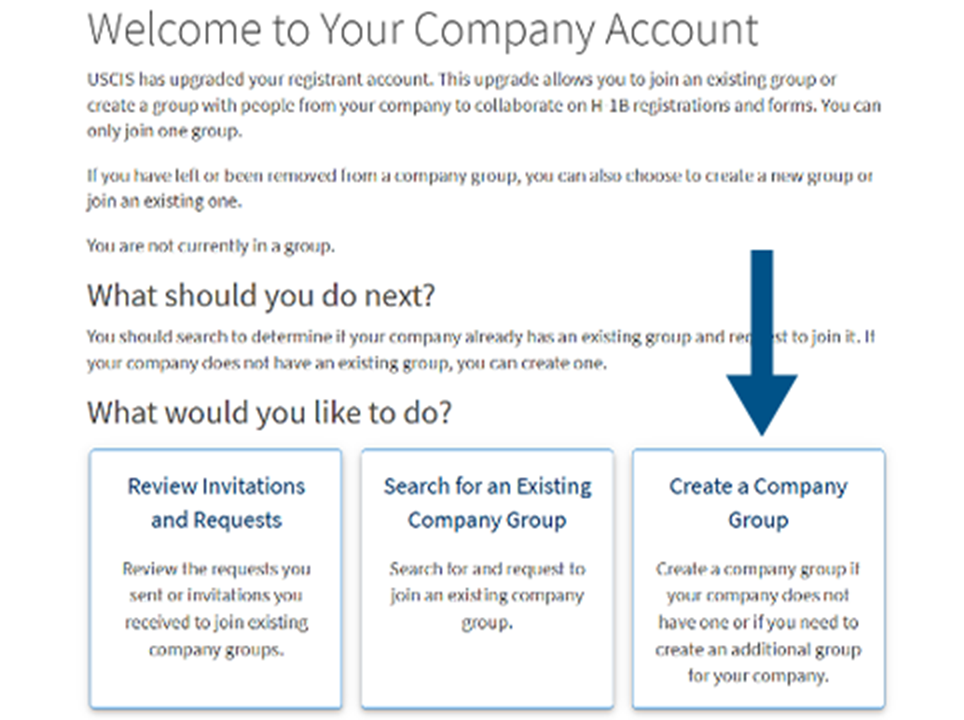 Create a Company Group