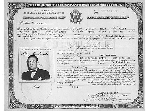 Certificate of Citizenship