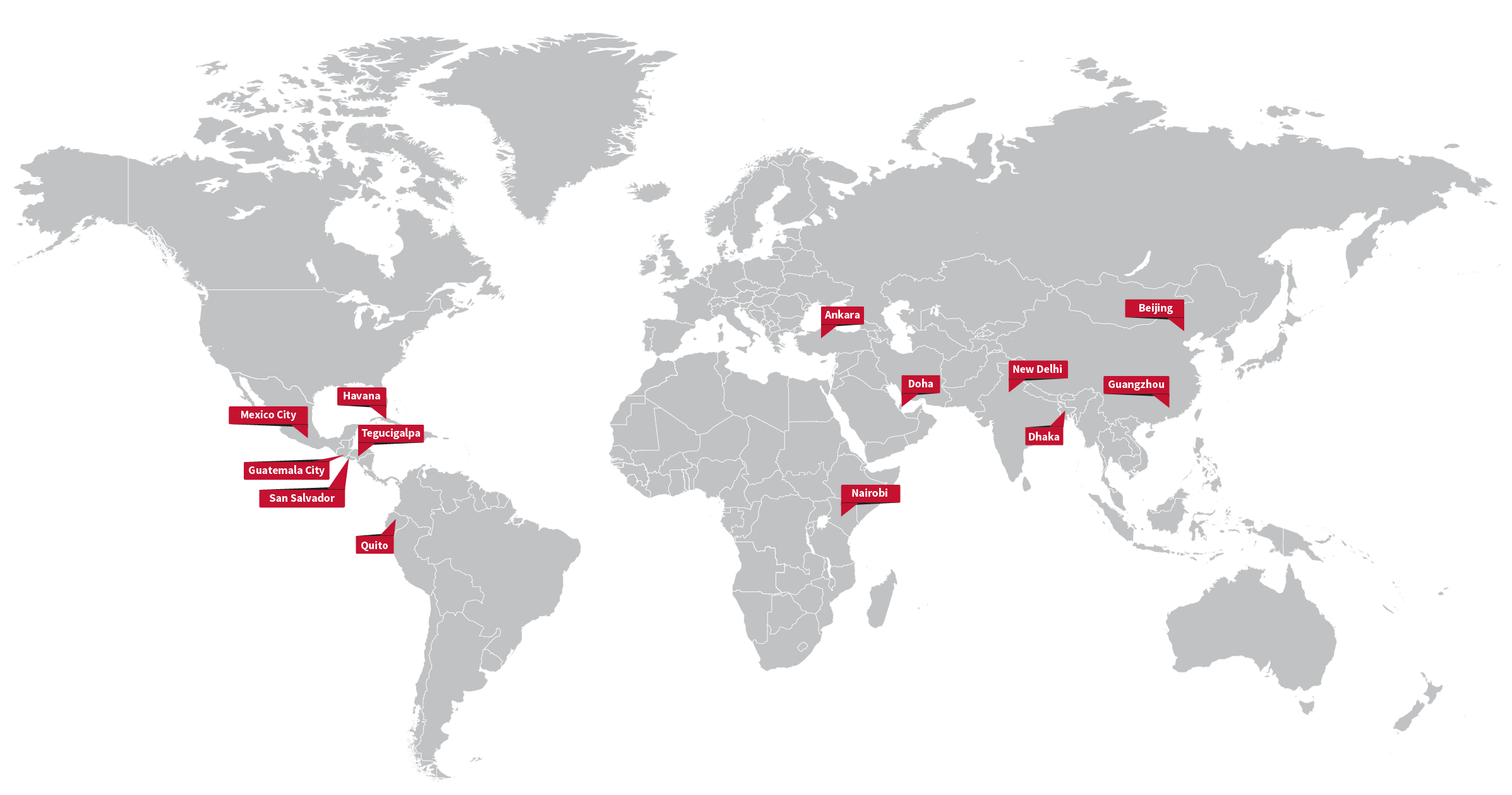 RAIO Map of International Operations