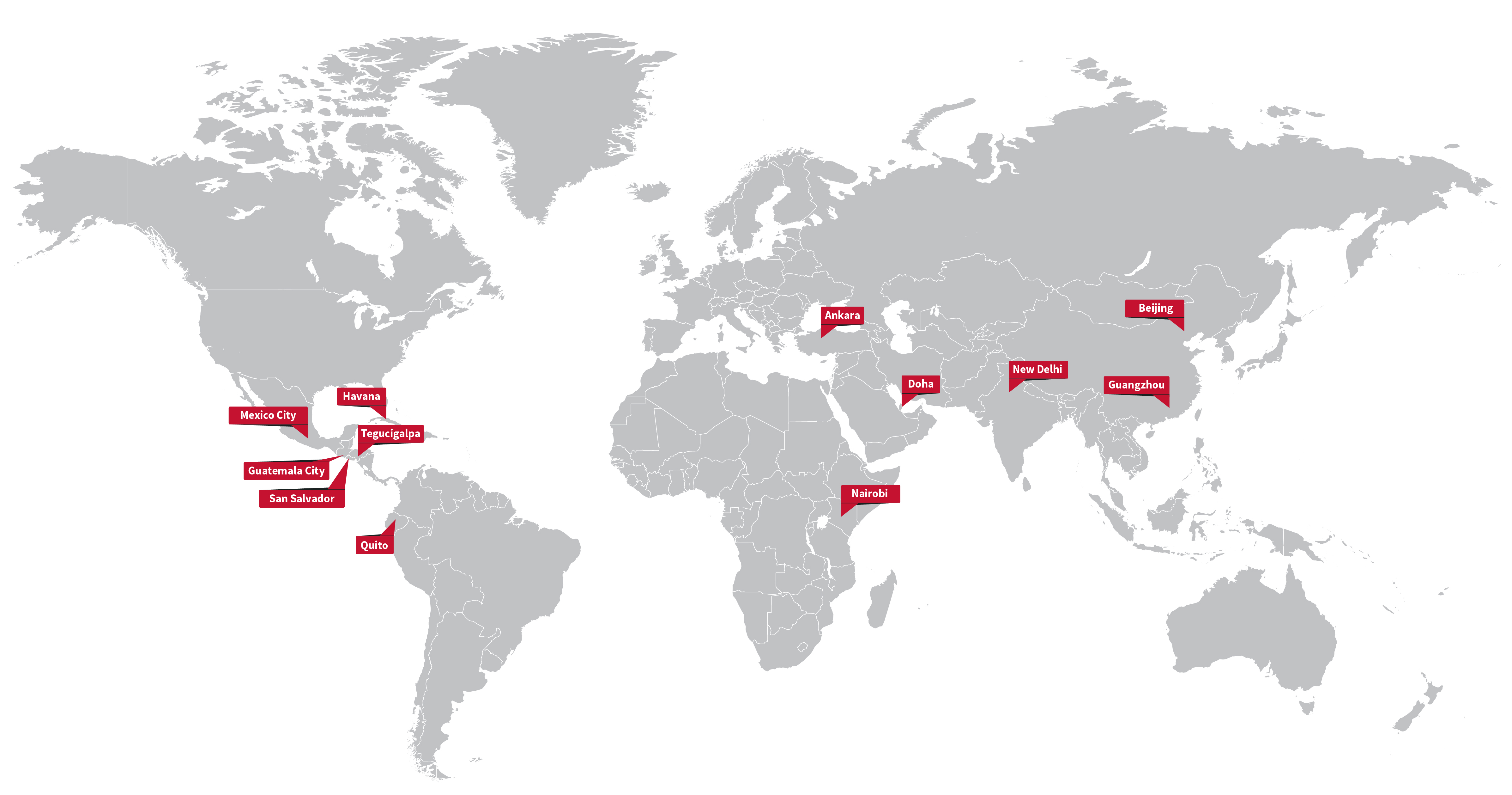 Map of International Operations